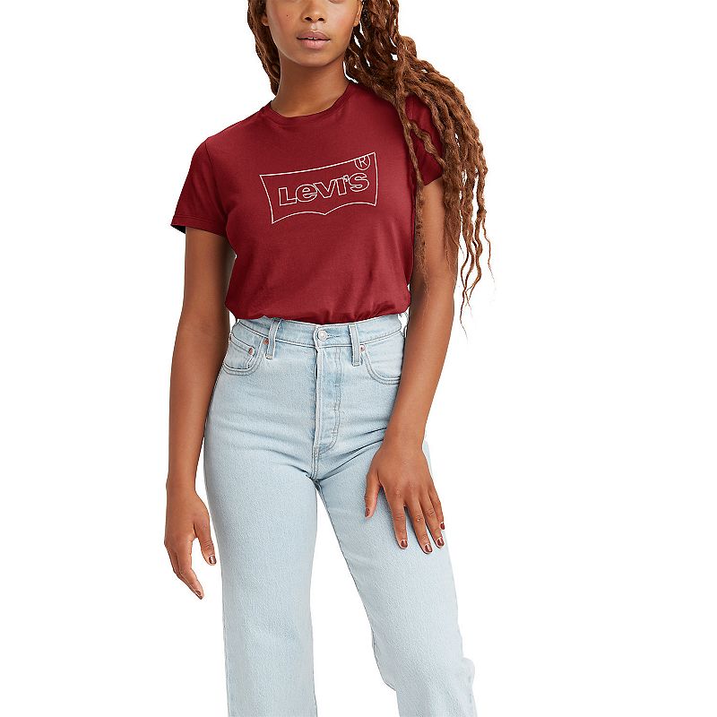 UPC 195901005251 product image for Women's Levi's The Perfect Tee, Size: XXL, Red | upcitemdb.com