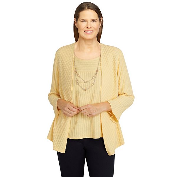 Women's Alfred Dunner Bright Idea Ribbed Top