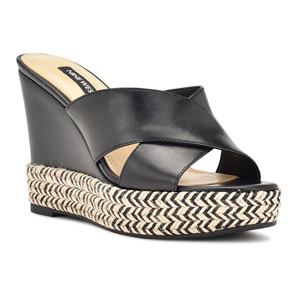 Kohls black wedge sandals hot sale