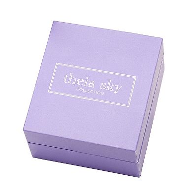 Theia Sky 14k Gold Cubic Zirconia Stud Earrings