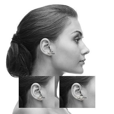 Theia Sky 14k Gold Cubic Zirconia Stud Earrings