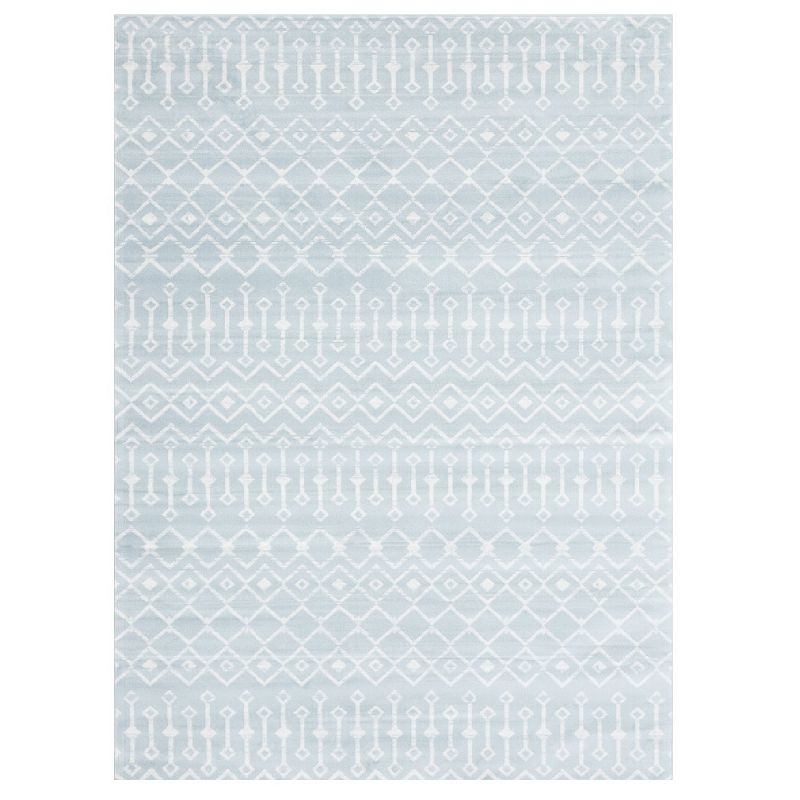 Unique Loom Mamounia Moroccan Trellis Rug, Blue, 11X16.5Ft