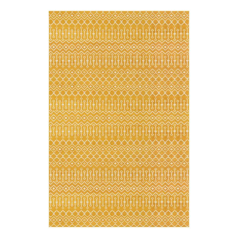 Unique Loom Mamounia Moroccan Trellis Rug, Yellow, 11X16.5Ft