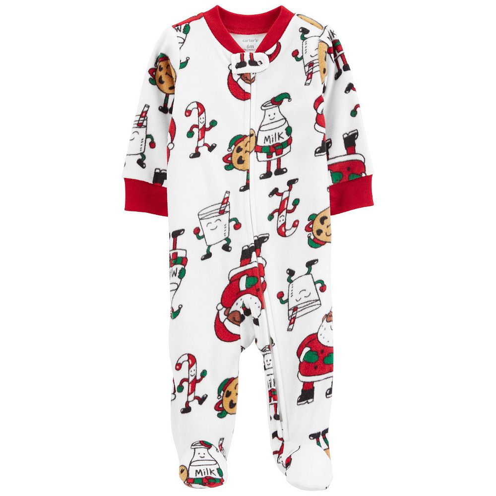 Baby Carter's Christmas Cookies Zip-Up Fleece Sleep & Play