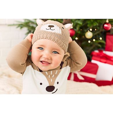 Baby Carter's Reindeer Knit Cap