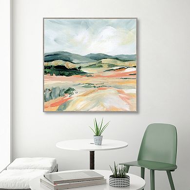 Master Piece Vermillion Landscape I Canvas Art