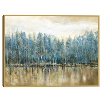 Masterpiece Lakeside Blues Canvas Art