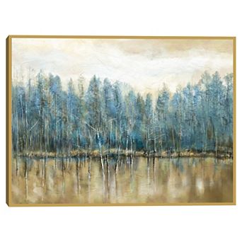 Masterpiece Lakeside Blues Canvas Art