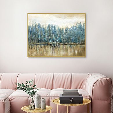 Masterpiece Lakeside Blues Canvas Art