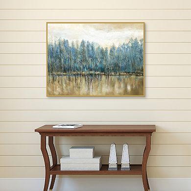 Masterpiece Lakeside Blues Canvas Art