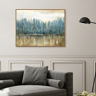 Masterpiece Lakeside Blues Canvas Art
