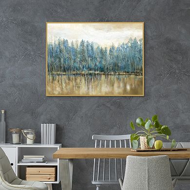 Masterpiece Lakeside Blues Canvas Art