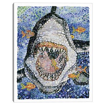 Masterpiece Great White by Charlsie Kelly Canvas Art