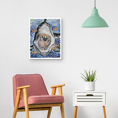 Masterpiece Great White by Charlsie Kelly Canvas Art