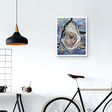 Masterpiece Great White by Charlsie Kelly Canvas Art