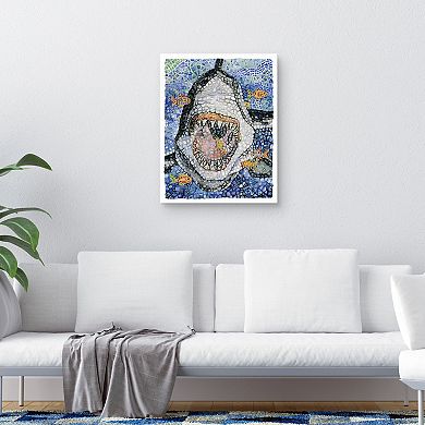 Masterpiece Great White by Charlsie Kelly Canvas Art