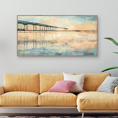 Masterpiece Sunrise Pier Canvas Art