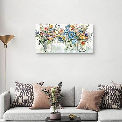 Masterpiece Flower Market Display by Carol Robinson Canvas Art