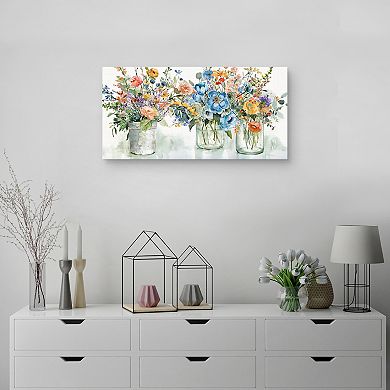 Masterpiece Flower Market Display by Carol Robinson Canvas Art