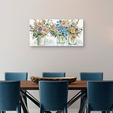 Masterpiece Flower Market Display by Carol Robinson Canvas Art