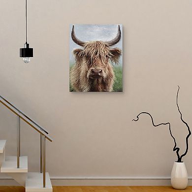 Masterpiece Highland Portrait II by Elaine Marie Cusson Canvas Art