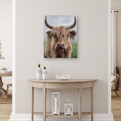Masterpiece Highland Portrait II by Elaine Marie Cusson Canvas Art