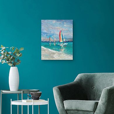 Masterpiece Rainbow Sails by Studio Arts Canvas Art