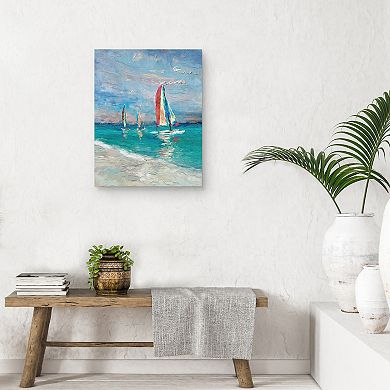 Masterpiece Rainbow Sails by Studio Arts Canvas Art