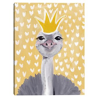 Masterpiece Princess Ostrich by Jessica Mingo Canvas Art