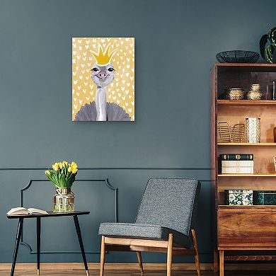 Masterpiece Princess Ostrich by Jessica Mingo Canvas Art