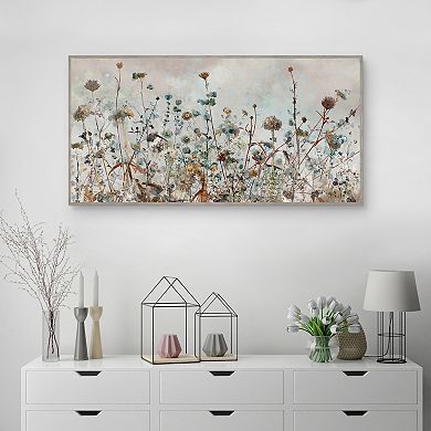 Masterpiece Misty Meadow Blooms by Studio Arts Canvas Art