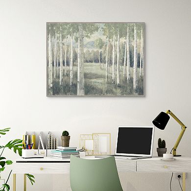 Masterpiece Light Aspens by Danhui Nai Canvas Art