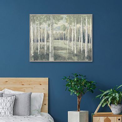 Masterpiece Light Aspens by Danhui Nai Canvas Art