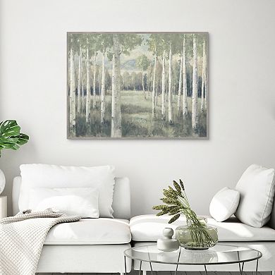 Masterpiece Light Aspens by Danhui Nai Canvas Art