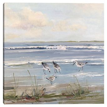 Masterpiece Beach Hopping by Sally Swatland Canvas Art