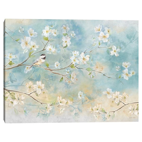 Master Piece Dogwood Chickadee by Cynthia Coulter Canvas Art