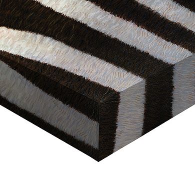 Masterpiece Portrait of a Zebra by James Johnson Canvas Art