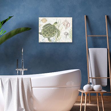 Masterpiece Shoreline Turtle by Susan Winget Canvas Art