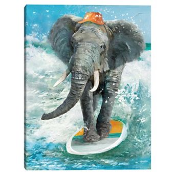 Masterpiece Surfing Safari by Studio Arts Canvas Art