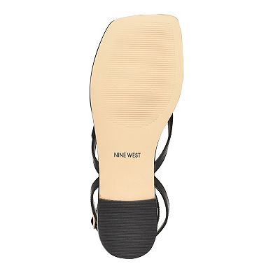 Nine West Women's Nelson Ankle Wrap Flat Sandals