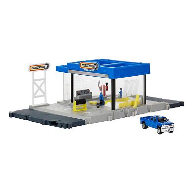 Mattel Matchbox Action Drivers Auto Shop Playset with 1 Toy Car