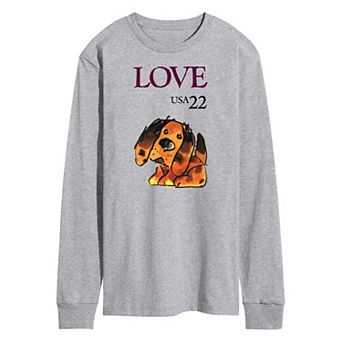 Men's USPS Love Puppy Long Sleeve Tee