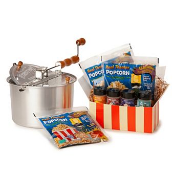 Wabash Valley Farms Whirley-Pop Popcorn & Seasoning Sampler Starter Box
