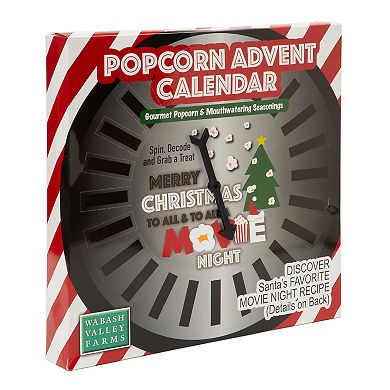 Wabash Valley Farms Santa’s Secret Popcorn Advent Calendar Whirley-Pop Popcorn Set