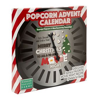 Wabash Valley Farms Santa’s Secret Snack Spin & Decode Popcorn Advent Calendar