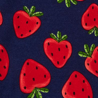 Baby Girl Carter's 4-Pack Long Sleeve Strawberry Print Bodysuits