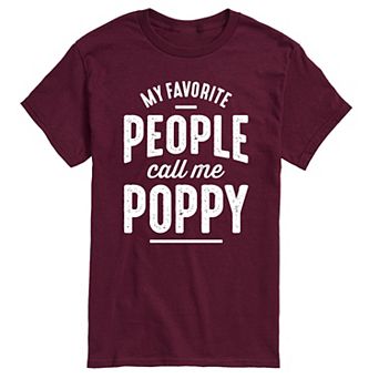 Men's Favorite People Call Me Poppy Tee