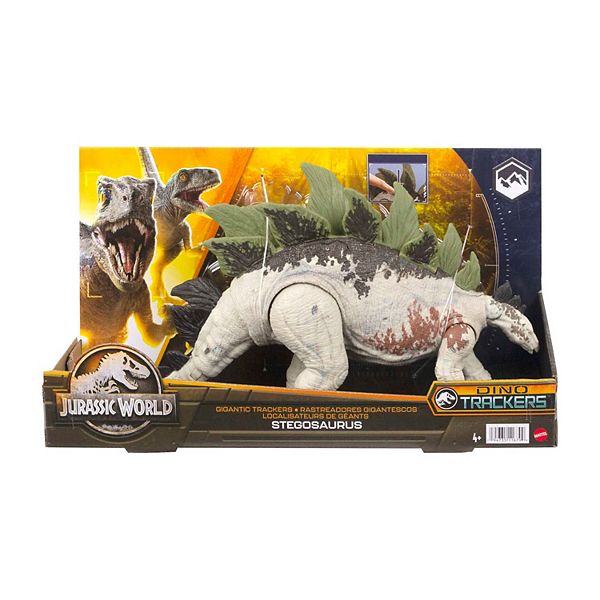 Mattel Jurassic World Dominion Dinosaur Toy Gigantic Trackers Stegosaurus