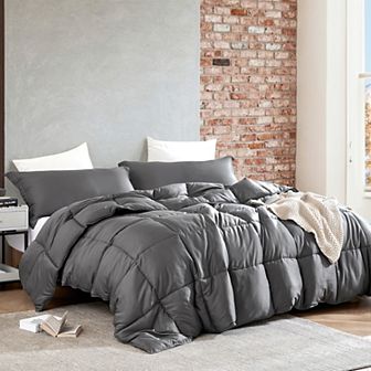 Snorze® Cloud Comforter - Coma Inducer® Ultra Cozy - Oversized Queen in Charcoal