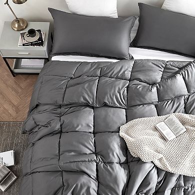 Snorze® Cloud Comforter - Coma Inducer® Ultra Cozy - Oversized Queen in Charcoal